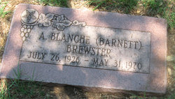 Anna Blanche <I>Barnett</I> Brewster 