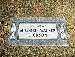 Mildred Addie <I>Walker</I> Dickson 