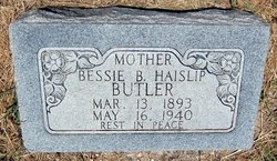 Bessie Bell <I>Haislip</I> Butler 