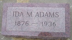 Ida M <I>Van Buskirk</I> Adams 