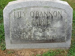 Lily <I>O'Bannon</I> Barber 