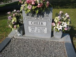 Jane <I>Fuller</I> Cheek 