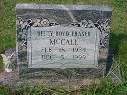 Betty A <I>Boyd</I> Fraser-McCall 