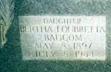 Bertha Loubretta Baucom 