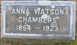 Anna <I>Watson</I> Chambers 