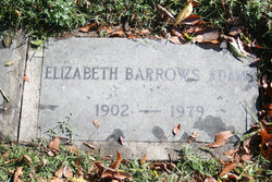 Elizabeth <I>Barrows</I> Adams 