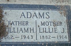 Lillie J <I>Horton</I> Adams 
