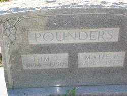 Mattie Ethel <I>Paul</I> Pounders 
