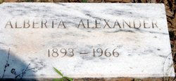 Alberta Alexander 