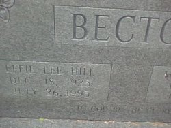 Effie Lee <I>Hill</I> Becton 