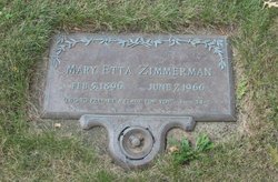 Mary Etta <I>Anderson</I> Zimmerman 