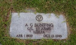 Cpl A G Bunting 