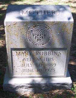 Mary <I>Anthis</I> Robbins 