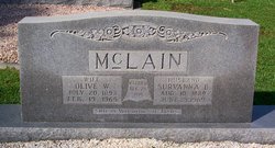 Olive <I>Williams</I> McLain 