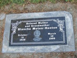Blanche <I>Moten</I> Henton 