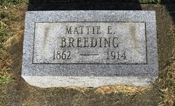 Martha E. “Mattie” <I>Knight</I> Breeding 