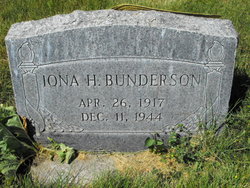 Iona <I>Hayes</I> Bunderson 