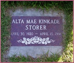 Alta Mae <I>Kinkade</I> Storer 