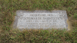 Jacqueline Iris <I>Schumaker</I> Bahnfleth 