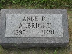 Anne Dora <I>Hengtgen</I> Albright 