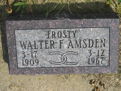 Walter F Frosty Amsden 