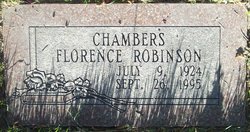 Florence <I>Robinson</I> Chambers 