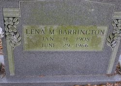 Lena M <I>Blackwell</I> Barrington 
