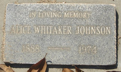 Alice <I>Whitaker</I> Johnson 