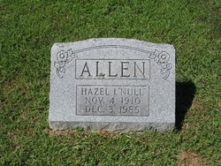Hazel I. <I>Null</I> Allen 