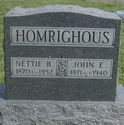 Nettie B <I>TenBrook</I> Homrighous 