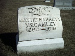 Mattie Melissa <I>Barrett</I> McCamley 