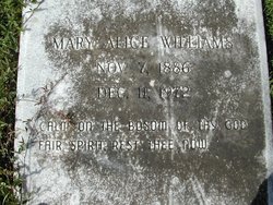 Mary Alice <I>Anderson</I> Williams 