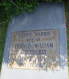 Carrie Edna <I>Harris</I> Hazlehurst 