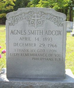 Agnes May <I>Smith</I> Adcox 