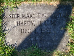 Sr Mary de Chantal “(Born: Clara Regina Hardy)” Hardy 