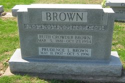 Ruth <I>Crowder</I> Brown 