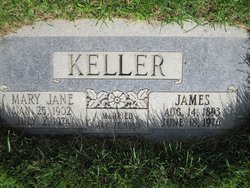 Mary Jane “Jennie” <I>Parker</I> Keller 