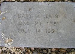 Mary M. <I>Keaton</I> Lewis 