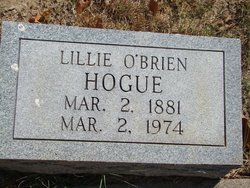 Bridget Eileen “Aunt Lil” <I>O'Brien</I> Hogue 