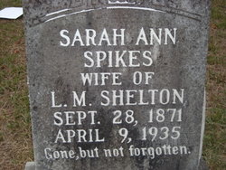 Sarah Ann <I>Spikes</I> Shelton 