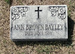 Ann <I>Brown</I> Bayley 