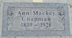 Ann <I>Mackey</I> Chapman 