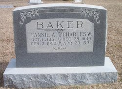 Frances A “Fannie” <I>Randolph</I> Baker 