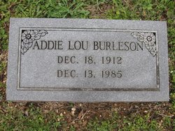 Addie Lou <I>Carter</I> Burleson 