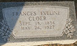 Frances Eveline <I>Redus</I> Cloer 