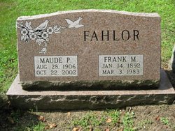Maude <I>Peacock</I> Fahlor 