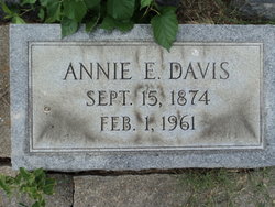 Sarah Annie <I>Etheridge</I> Davis 