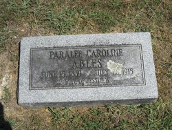 Paralee Caroline <I>Jones</I> Ables 