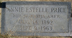 Annie Estelle <I>Price</I> Amick 