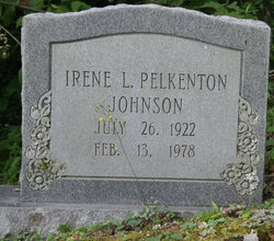Irene L <I>Pelkenton</I> Johnson 